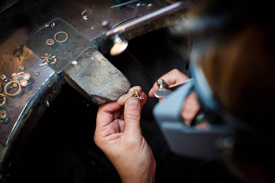 jewellery being repaired